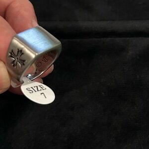Man Chrome hearts style  silver  ring different size available
